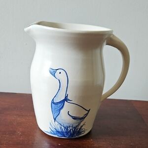 Vintage Casey Pottery Stoneware Goose, Duck, Bird Pitcher